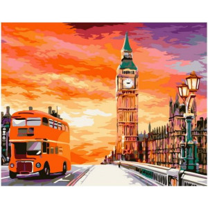 Картина по номерам "Путешествие в Лондон"
