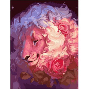 Картина по номерам "Улыбка льва"