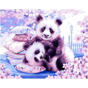 Картина по номерам "Сладкий сон панды"