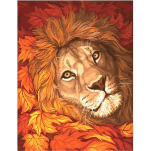 Картина по номерам "Золотой лев"