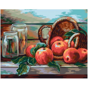 Картина по номерам "Натюрморт с яблочками"