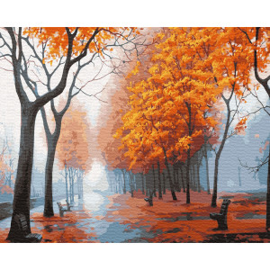 Картина по номерам "Осенняя тропинка"