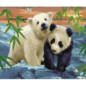 Картина по номерам "В гостях у панды"