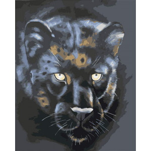 Картина по номерам "Черная пантера"