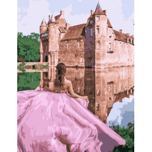 Картина по номерам "Рожеве плаття"