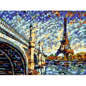 Картина по номерам "Панорама Парижа"