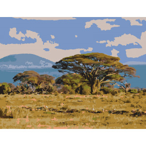 Картина по номерам "Африканский Пейзаж"