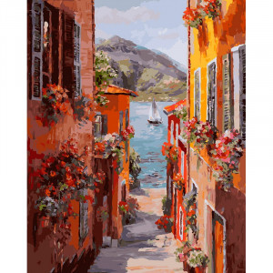 Картина по номерам "Италия. Вид на озеро Комо"