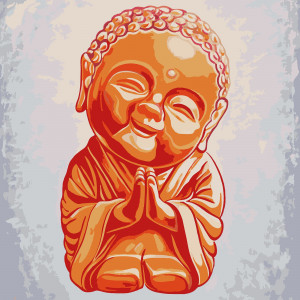 Картина по номерам "Маленький Будда"