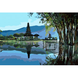 Картина по номерам "Остров Бали Индонезия"