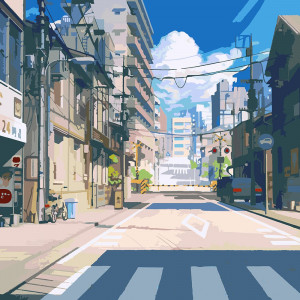 Картина по номерам "Улица в Японии"