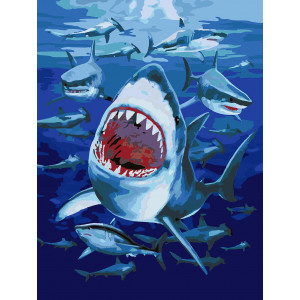 Картина по номерам "Белая акула"