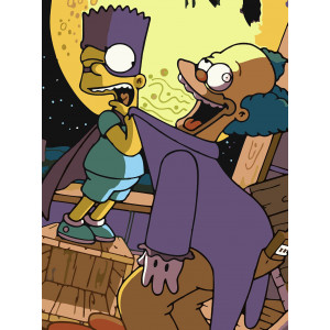 Картина по номерам "Симпсоны Бартман допрос"