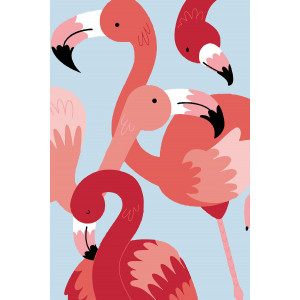 Картина по номерам "Фламинго"