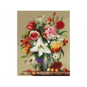 Картина по номерам "Цветы и фрукты"