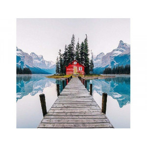 Картина по номерам "Будиночок у горах"