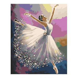 Картина по номерам "Цветочная танцовщица"