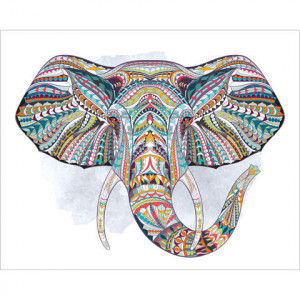 Картина по номерам "Этнический слон"