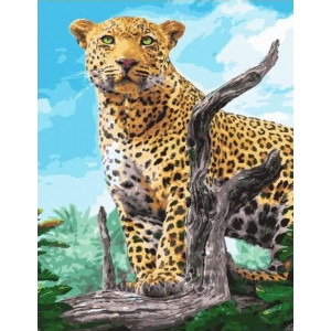 Картина по номерам "Могутність леопарду"