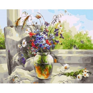 Картина по номерам "Букет полевых цветов"