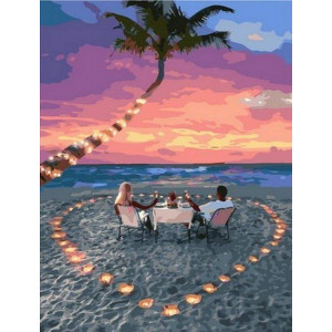 Картина по номерам "Романтика на пляже"