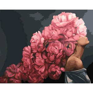 Картина по номерам "Водоспад квітів"