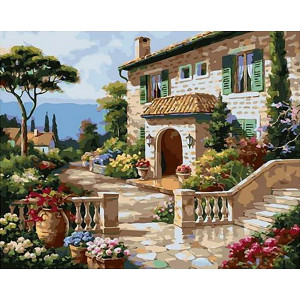 Картина по номерам "Середземноморський сад"
