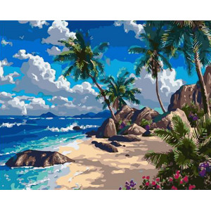 Картина по номерам "Тропічний пляж"