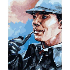 Картина по номерам "Шерлок із трубкою"