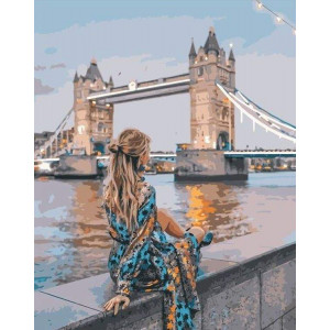 Картина по номерам "Девушка в Лондоне"