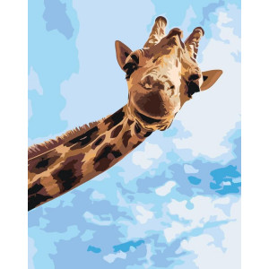 Картина по номерам "Дружелюбный жираф"