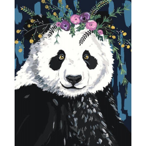 Картина по номерам "Милая панда"