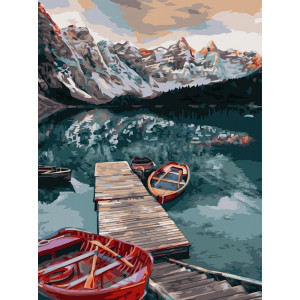 Картина по номерам "Тихое озеро"