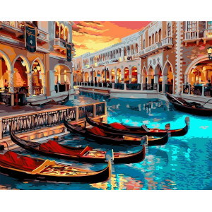 Картина по номерам "Ночная Венеция"