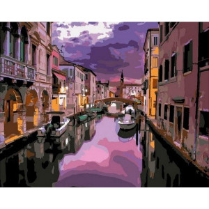 Картина по номерам "Закат над Венецией"