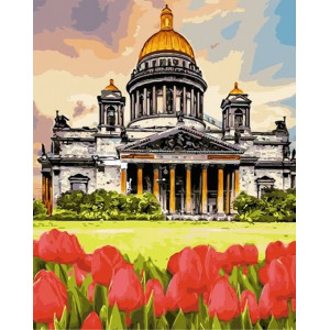 Картина по номерам "Тюльпаны у Капитолия"