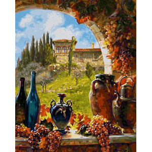 Картина по номерам "Виноградная лоза из Тосканы"