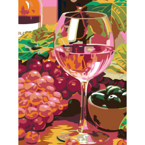 Картина по номерам "Розовое вино"