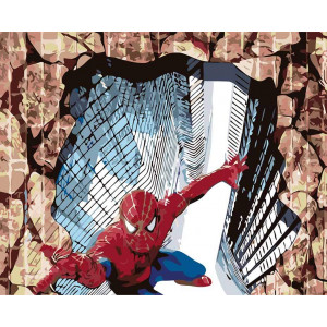 Картина по номерам "Человек-паук: Супергерой"