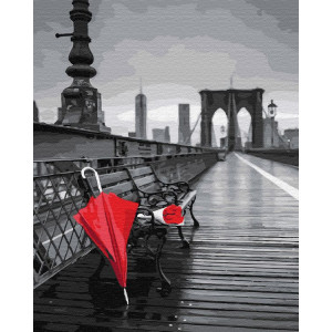 Картина по номерам "Зонт в Бруклине"