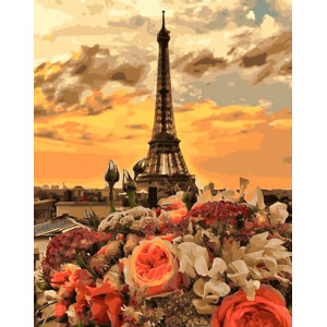 Картина по номерам "Сумеречный Париж"