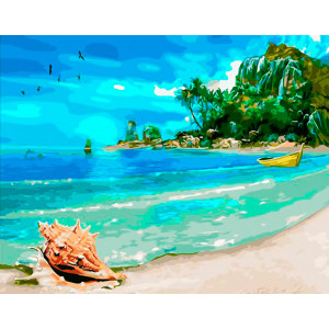 Картина по номерам "Идеальный пляж"