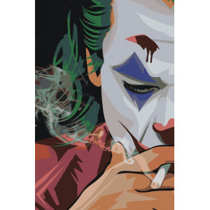 Картина по номерам "В сигаретном дыму"