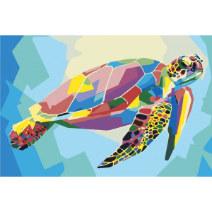 Картина по номерам "Геометрическая черепаха"