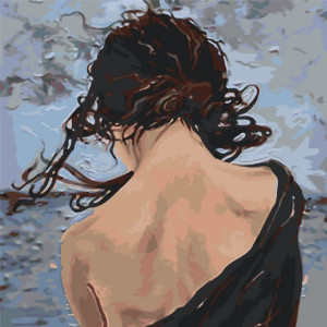 Картина по номерам "Дівчина біля моря"