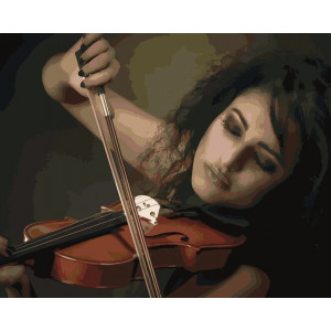 Картина по номерам "Девушка и скрипка"