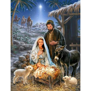 Картина по номерам "Рождество Христово"