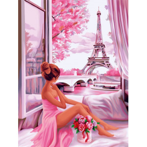 Картина по номерам "Розовый рассвет"