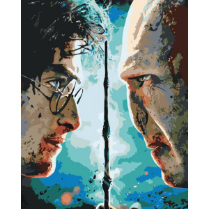 Картина по номерам "Гарри Поттер: Гарри и Волан-де-Морт"