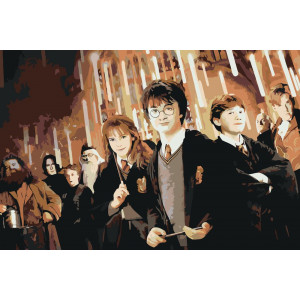 Картина по номерам "Гарри Поттер: в Хогвартсе"